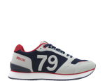 buty sportowe męskie BigStar LL174256 granatowo beżowe adidasy 