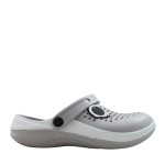 Klapki damskie Kroks 18311 piankowe zakryte palce jasno szare