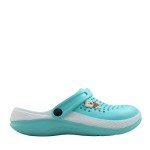 Klapki damskie Kroks 18311 piankowe zakryte palce aqua turkusowe