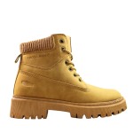 Trapery zimowe ciepłe Cross Jeans MM2R4011 camel beżowe