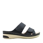 LadiesStyle damskie klapki na rzep XY-13702 czarne