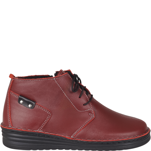 bordowe botki Ost 072/M