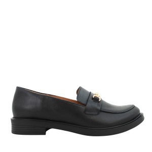 Eleganckie półbuty ze skóry naturalnej GlanzBut 02909D czarne