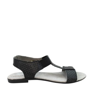 Eleganckie sandały skórzane ażurowe Kornecki 03495 czarne