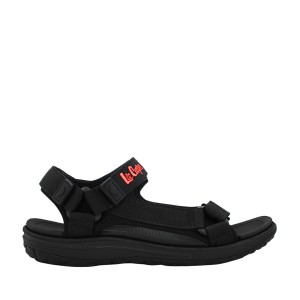 Lekkie sandały męskie na rzepy LEE COOPER 26-34-4422 czarne