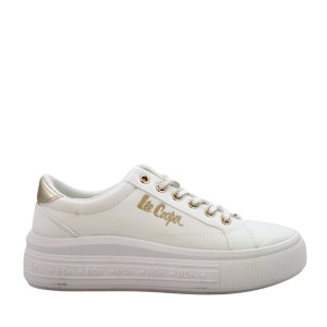 Trampki damskie na platformie Lee Cooper 26-44-4478 białe