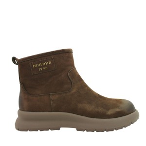 Zimowe botki damskie w modnym fasonie Sandway B207839-28 oliwkowe