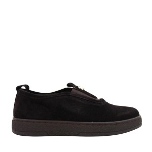 Stylowe półbuty damskie zamszowe Sandway D5051-12 brązowe